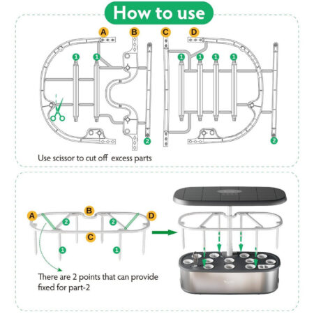 LetPot Hydroponics System Growing Trellis Stand for LetPot Senior - Image 2