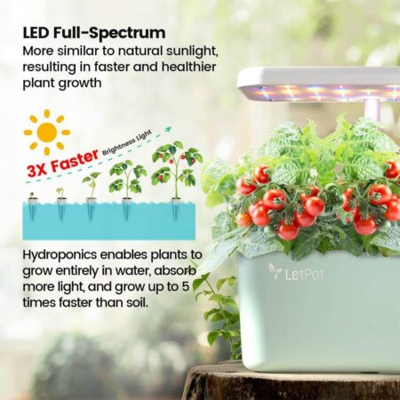 LetPot Mini 5-Pod Smart Indoor Hydroponic Garden – Grow Herbs, Greens & Veggies Year-Round - Image 5