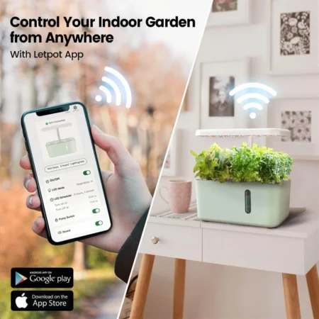 LetPot Mini 5-Pod Smart Indoor Hydroponic Garden – Grow Herbs, Greens & Veggies Year-Round - Image 2