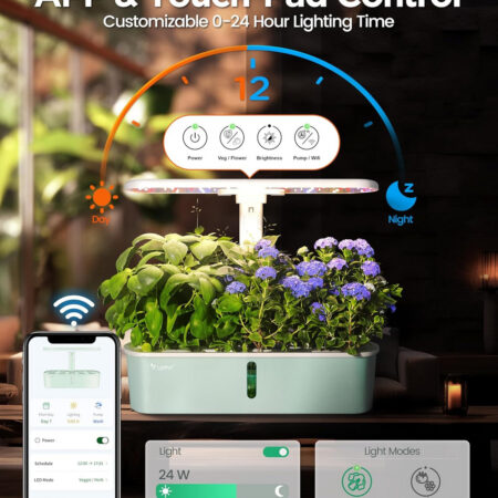 LetPot Air 10-Pods Smart Indoor Hydroponic Garden – Grow More Herbs, Greens & Veggies - Image 5