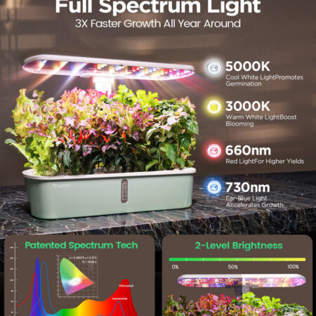 LetPot Air 10-Pods Smart Indoor Hydroponic Garden – Grow More Herbs, Greens & Veggies - Image 3