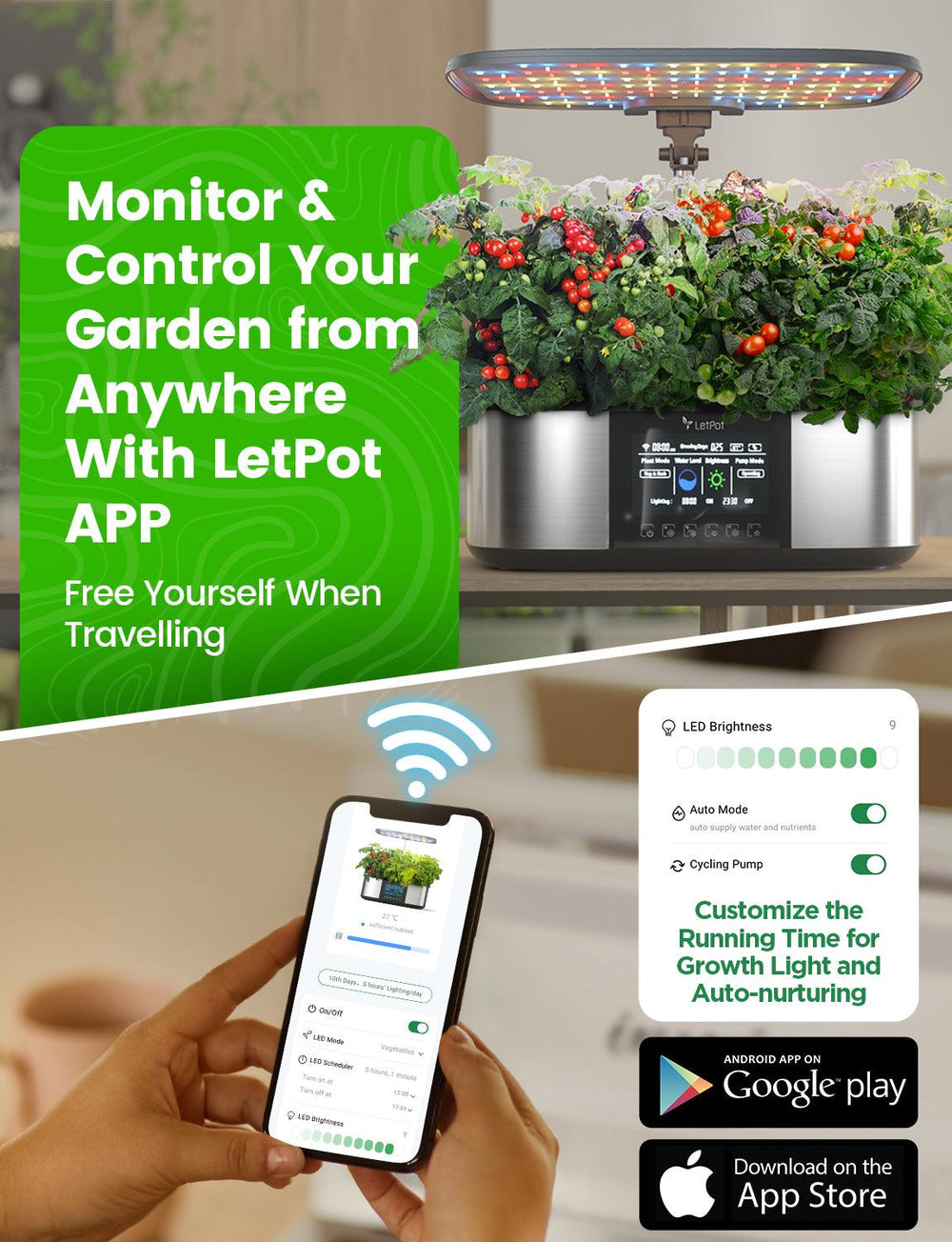 LetPot Max Hydroponics Smart Garden System 21-Pod and 2-Pod - Image 2
