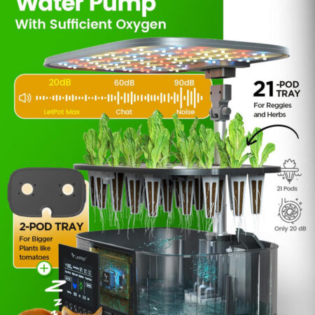 LetPot Max 21-Pod Smart Indoor Hydroponic Garden – Fully Automated Premium System for Herbs & Vegetables - Image 6