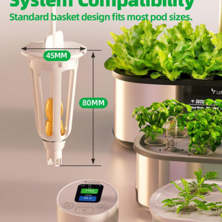 Letpot Smart Temperature & EC Meter for Hydroponic Indoor Garden with pump - Image 6