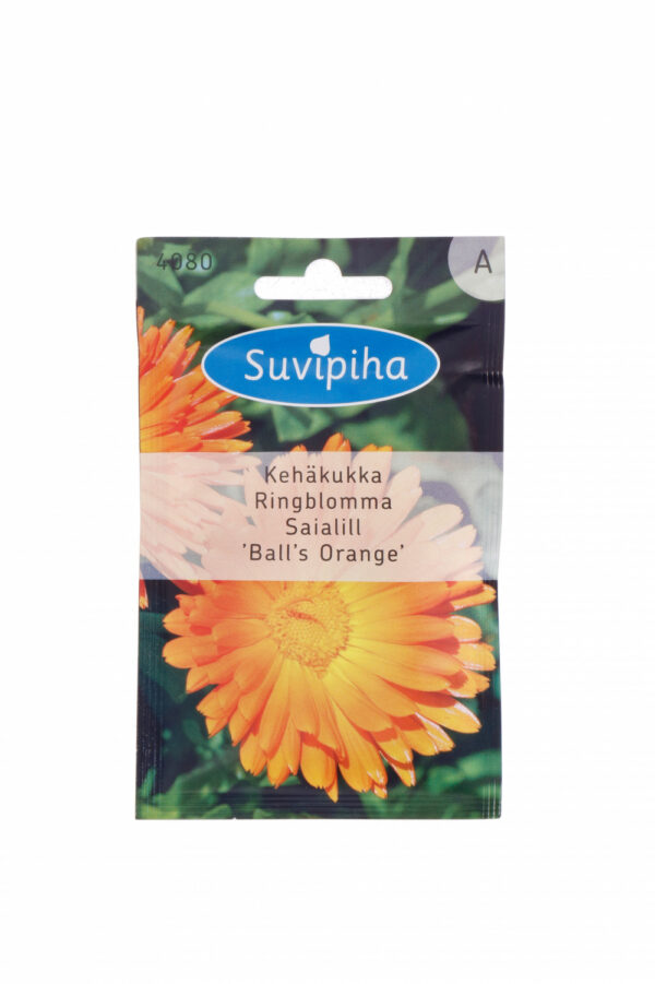 Calendula 'Balls Orange' Seeds – Bright Orange Blooms for Beds, Pots & Smart Gardens – 40–50 cm – 1g