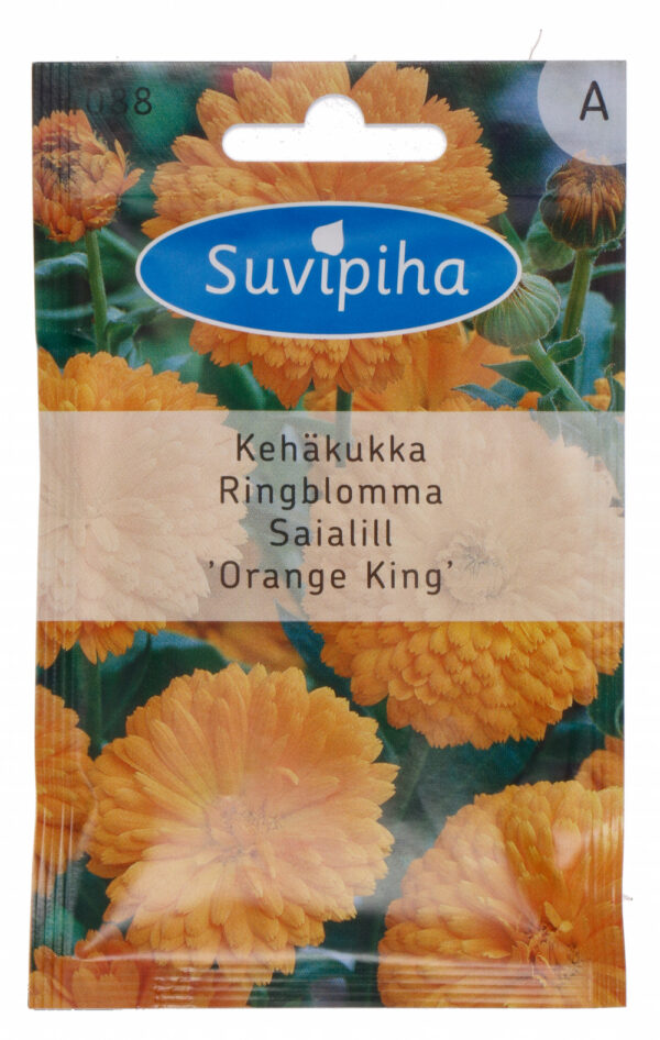Calendula 'Orange King' Seeds – Bright Summer Blooms for Beds, Bouquets & Smart Gardens – 40–50 cm – 1g