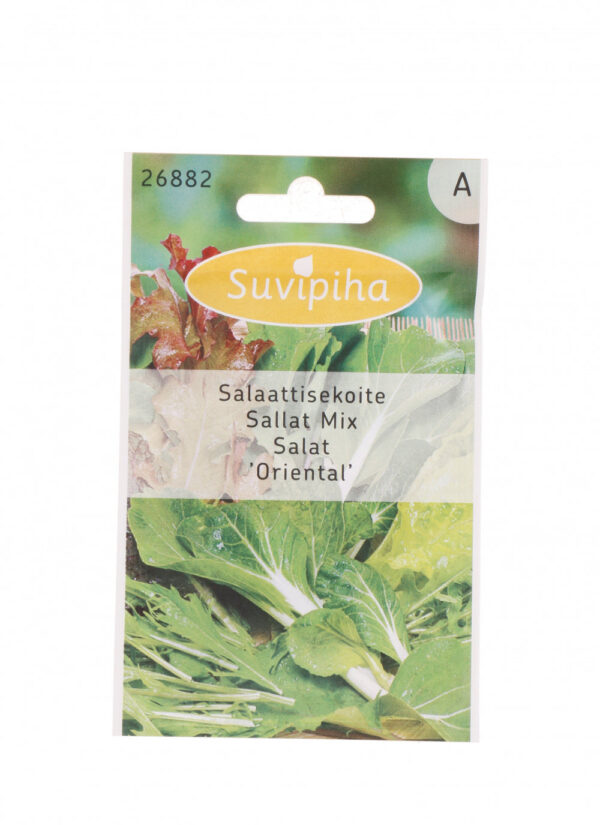 Oriental Baby Leaf Salat Mix seemned - kiiresti kasvavad aastaringseks saagikoristuseks nutikas sise- ja vesiviljeluses - 1g