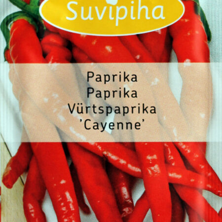 Cayenne'i tšillipipra seemned - Keskmise varajusega, vürtsikas sort värskelt või kuivatatult - Ideaalne nutikas sise- ja vesiviljelusaias - 0,5g