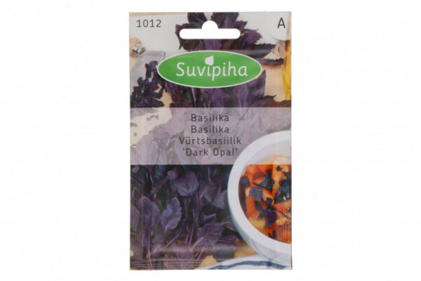 Tumedad opaalbasiiliku seemned - aromaatne köögi- ja ravimtaim - sobib ideaalselt hüdropoonilistesse nutiaedadesse - 0.3g