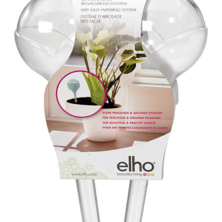 Elho Aqua Care Self-Watering System – Transparent – 2 Pack – Drip Irrigation for Indoor Plants