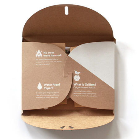 OriBon Classic Collection – 3 Origami Plant Pots with BIO Microgreen Seeds Included - Image 3