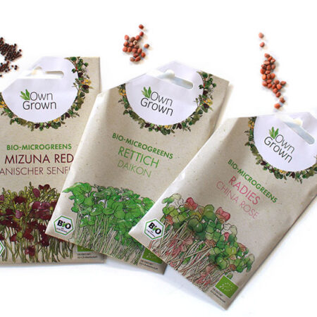 OriBon Classic Collection – 3 Origami Plant Pots with BIO Microgreen Seeds Included - Image 4