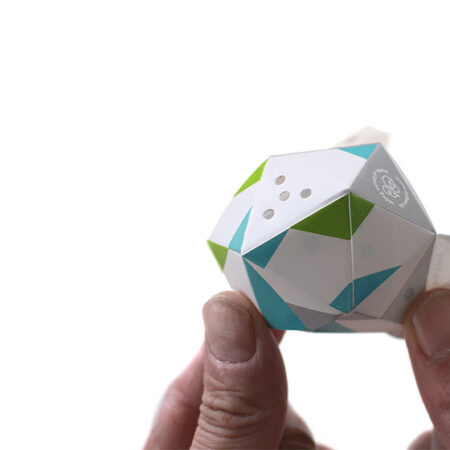 OriBon Modern Collection – Origami Plant Pot with BIO Microgreen Seeds Included - Image 2