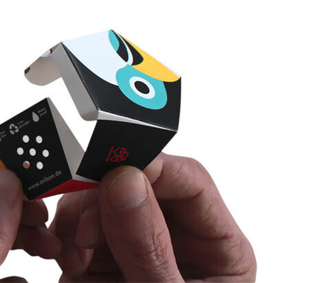 OriBon Rainforest Animals Collection – Origami Plant Pot with Herb Seeds Included - Image 2