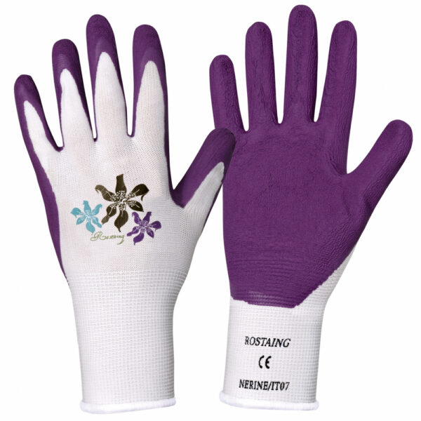 Garden Gloves – Nerine, Size 6 (Lightweight, Flexible, Latex-Coated)