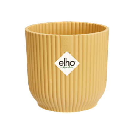 Elho Vibes Fold Mini Decorative Flower Pot 0.5L – Butter Yellow (Ø9 cm)