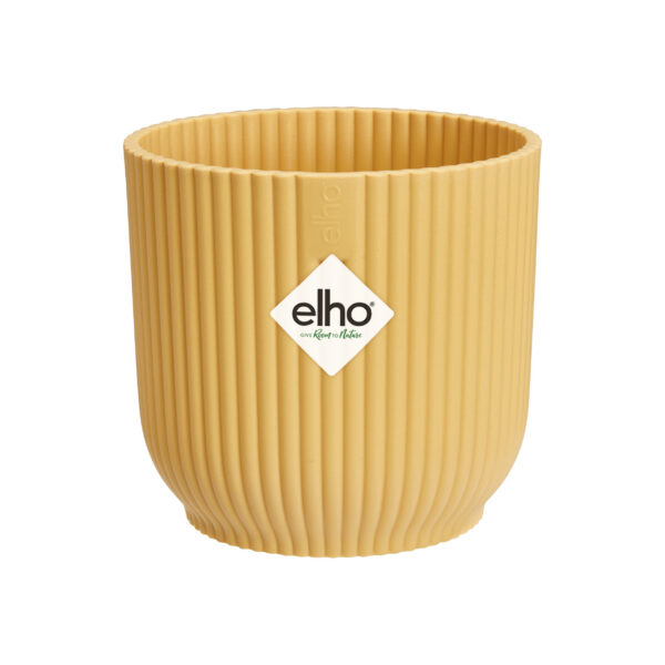 Elho Vibes Fold Mini Decorative Flower Pot 0.5L – Butter Yellow (Ø9 cm)