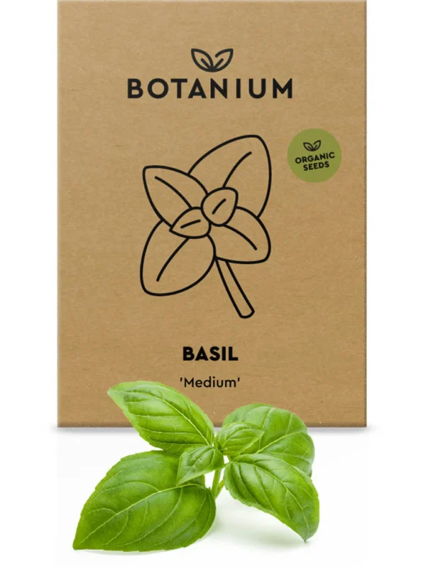 Botanium Organic Basil Seeds – Italian Medium Variety for Smart Indoor Gardening