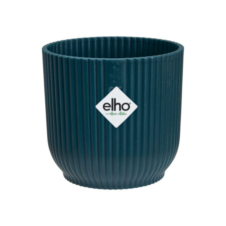 Elho Vibes Fold Mini Decorative Flower Pot 0.8L – Deep Blue (Ø11 cm)