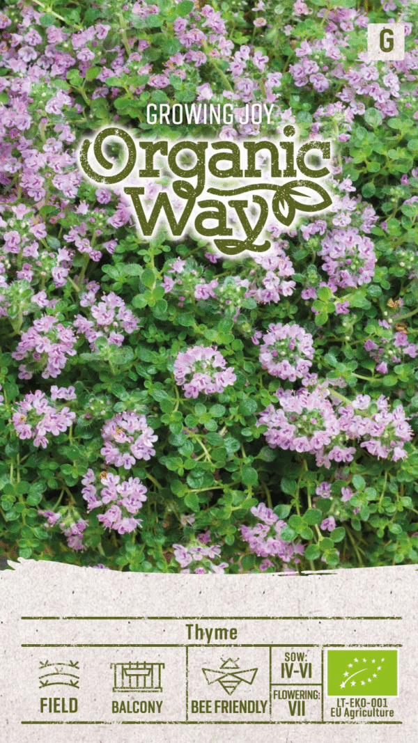 Organic Thyme Seeds | Perennial Culinary Herb for Hydroponic & Smart Indoor Gardens