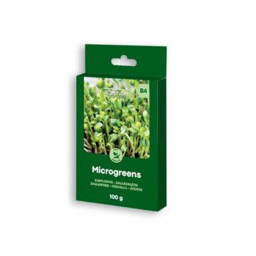 Ekologiškos saulėgrąžų mikrožalumynų sėklos – 100 g – hidroponikai, daiginimo indams, išmaniesiems sodams