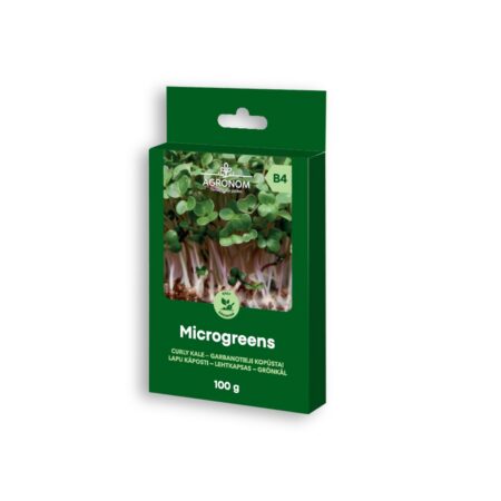 Microgreens Curly Kale Seeds – 100g | Fast-Growing Superfood, Ideal for Hydroponics & Sprouting Bowls