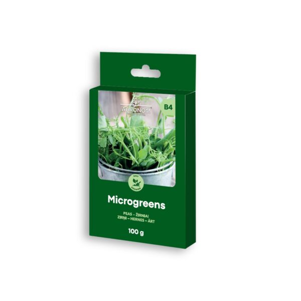 Microgreens Pea Seeds – 100g | Fast-Growing Superfood, Ideal for Hydroponics & Sprouting Bowls