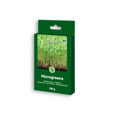 Organic Garden Cress Microgreens Seeds – 100g | Fast-Growing Superfood, ideal for Sprouting Bowls, Hydroponics Systems & Smart Gardens