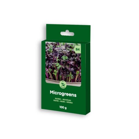 Microgreens Radish Seeds – 100g | Fast-Growing Superfood, Ideal for Hydroponics & Sprouting Bowls