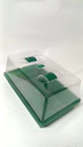 Indoor Greenhouse 38×24×18 cm – Compact Propagation Dome for Seeds, Cuttings & Hydroponic Starts