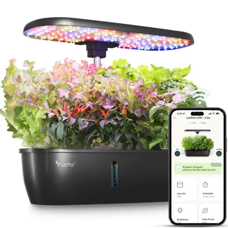 LetPot LPH-Lite Hydroponics Growing System – 12-Pod Smart Indoor Garden with App & Wi-Fi Control
