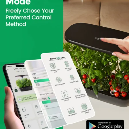 LetPot Lite 12-Pod Smart Indoor Hydroponic Garden – Spacious System for Herbs & Greens - Image 6