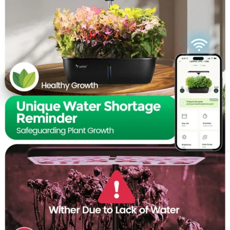 LetPot Lite 12-Pod Smart Indoor Hydroponic Garden – Spacious System for Herbs & Greens - Image 9