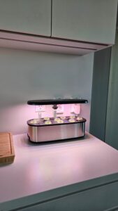LetPot Senior 12-pod smart garden running on a kitchen counter