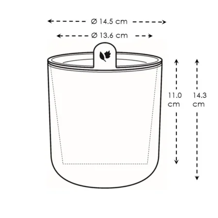 Elho Happy Herbs 14 cm — Leaf Green Indoor Herb Planter with Water Reservoir - Image 4