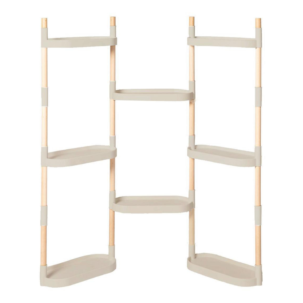 CitySens Modular Plant Shelf – Gray 8-Tray Indoor Vertical Gardening Shelf - Image 1