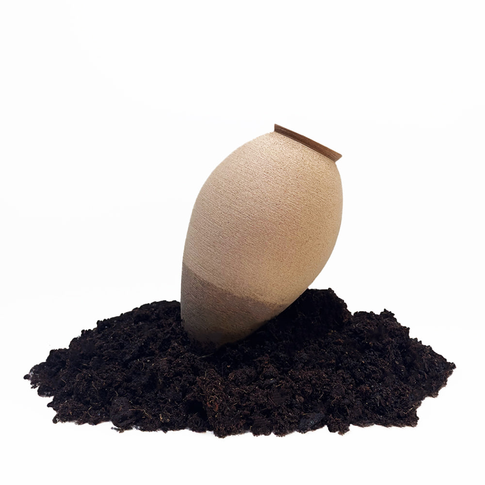 CitySens Hydrating Olla – Beige Natural Irrigation Amphora for Indoor Plants, 35 cl Capacity - Image 4