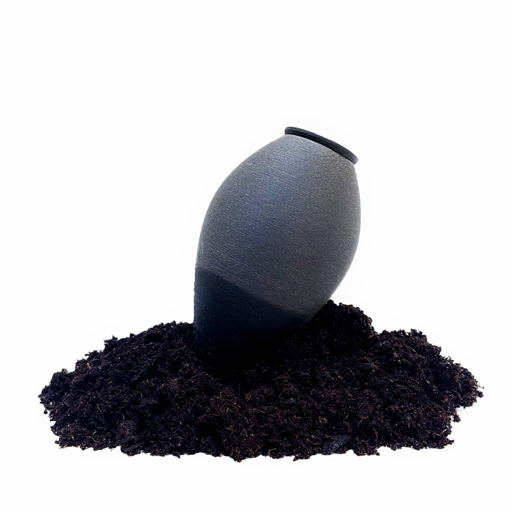 CitySens Hydrating Olla – Black Natural Irrigation Amphora for Indoor Plants, 35 cl Capacity - Image 3