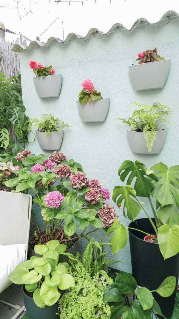 CitySens 3-Pack Wall Planters – Gray Vertical Wall Planter Set for Indoor and Outdoor Plants