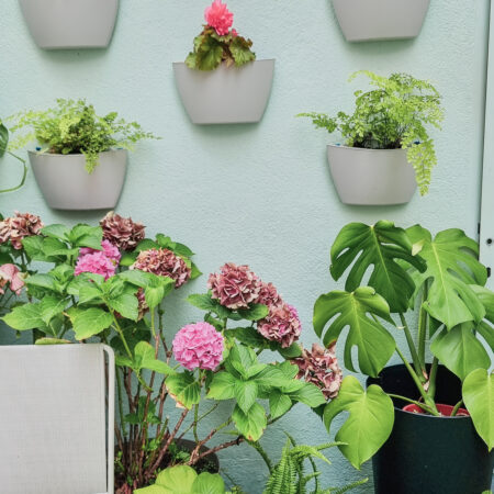 CitySens 3-Pack Wall Planters – Gray Vertical Wall Planter Set for Indoor and Outdoor Plants - Image 4