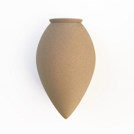CitySens Hydrating Olla – Beige Natural Irrigation Amphora for Indoor Plants, 35 cl Capacity