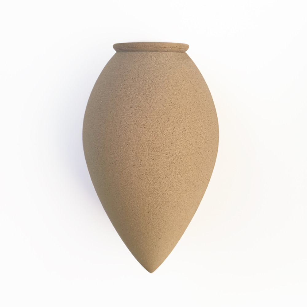 CitySens Hydrating Olla – Beige Natural Irrigation Amphora for Indoor Plants, 35 cl Capacity - Image 1