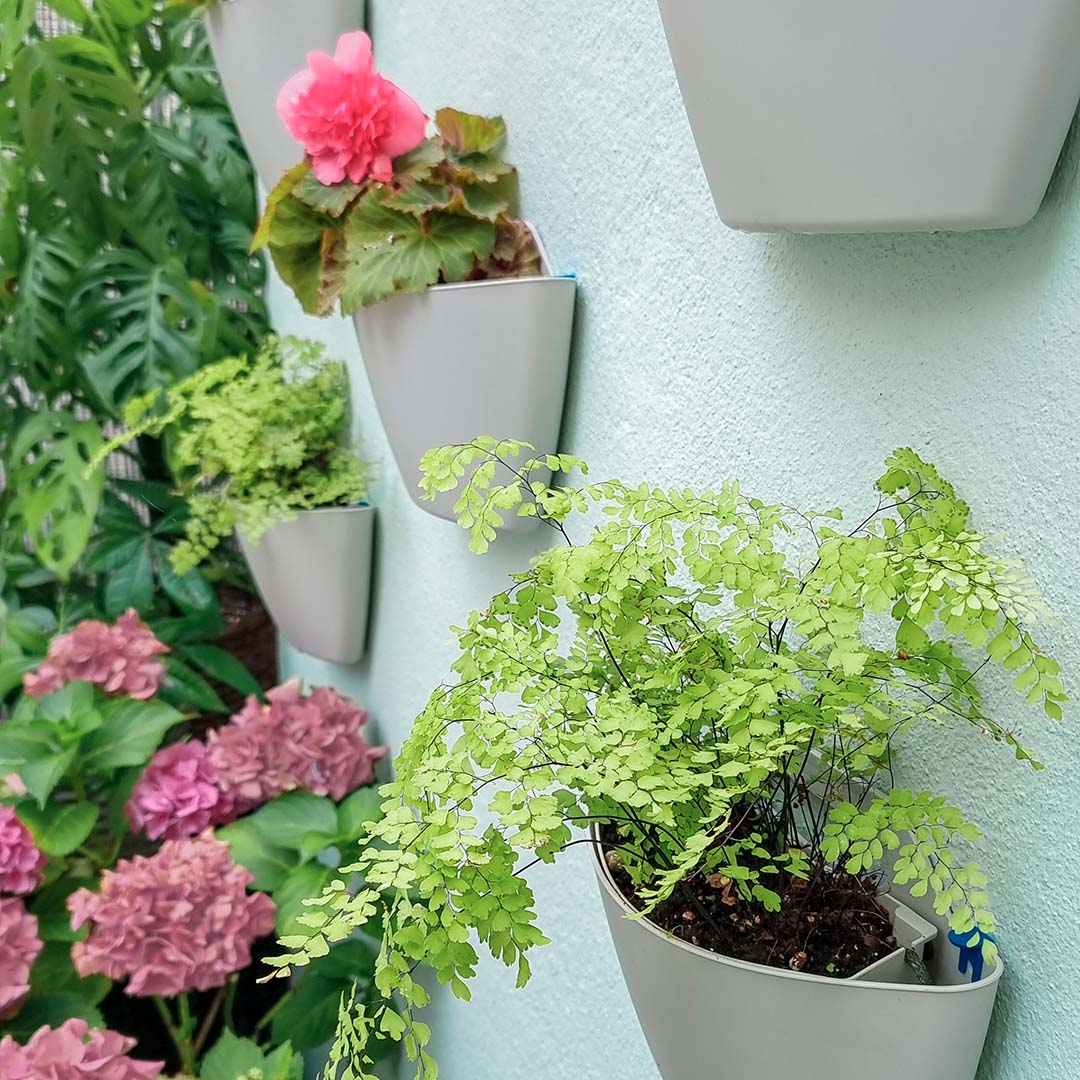 CitySens 3-Pack Wall Planters – Gray Vertical Wall Planter Set for Indoor and Outdoor Plants - Image 5