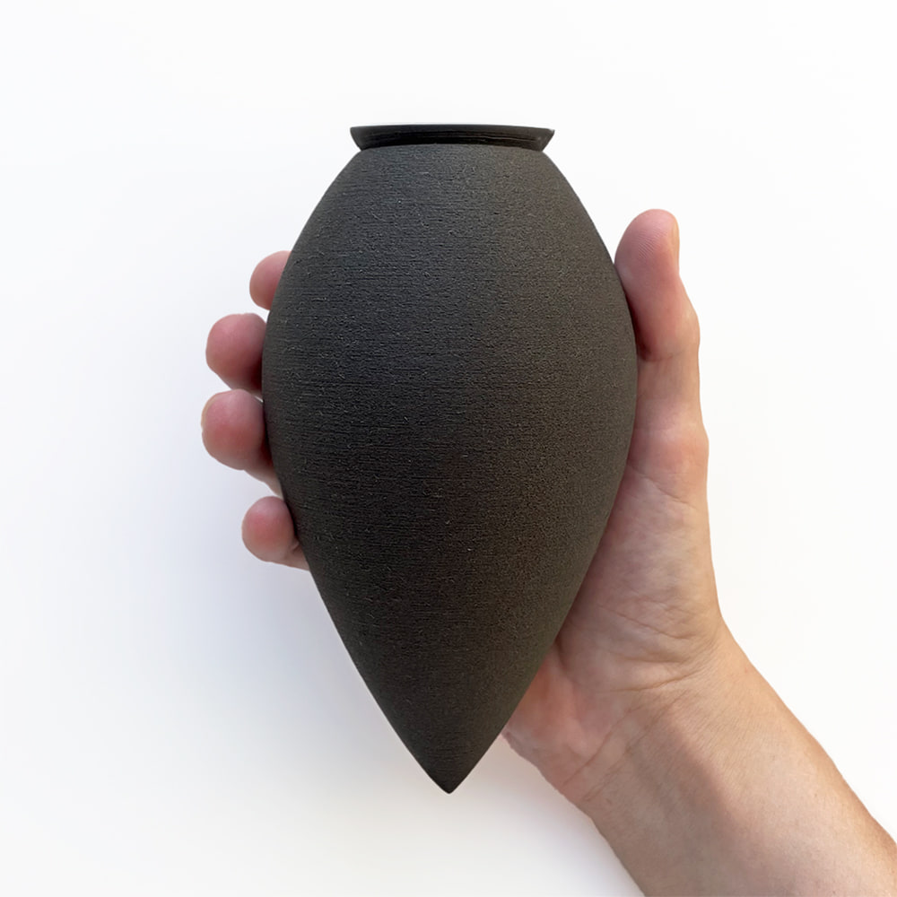 CitySens Hydrating Olla – Black Natural Irrigation Amphora for Indoor Plants, 35 cl Capacity - Image 2