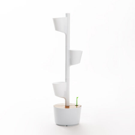 CitySens Vertical Planter – White 3 Pots with Wi-Fi Smart Watering Kit - Image 8
