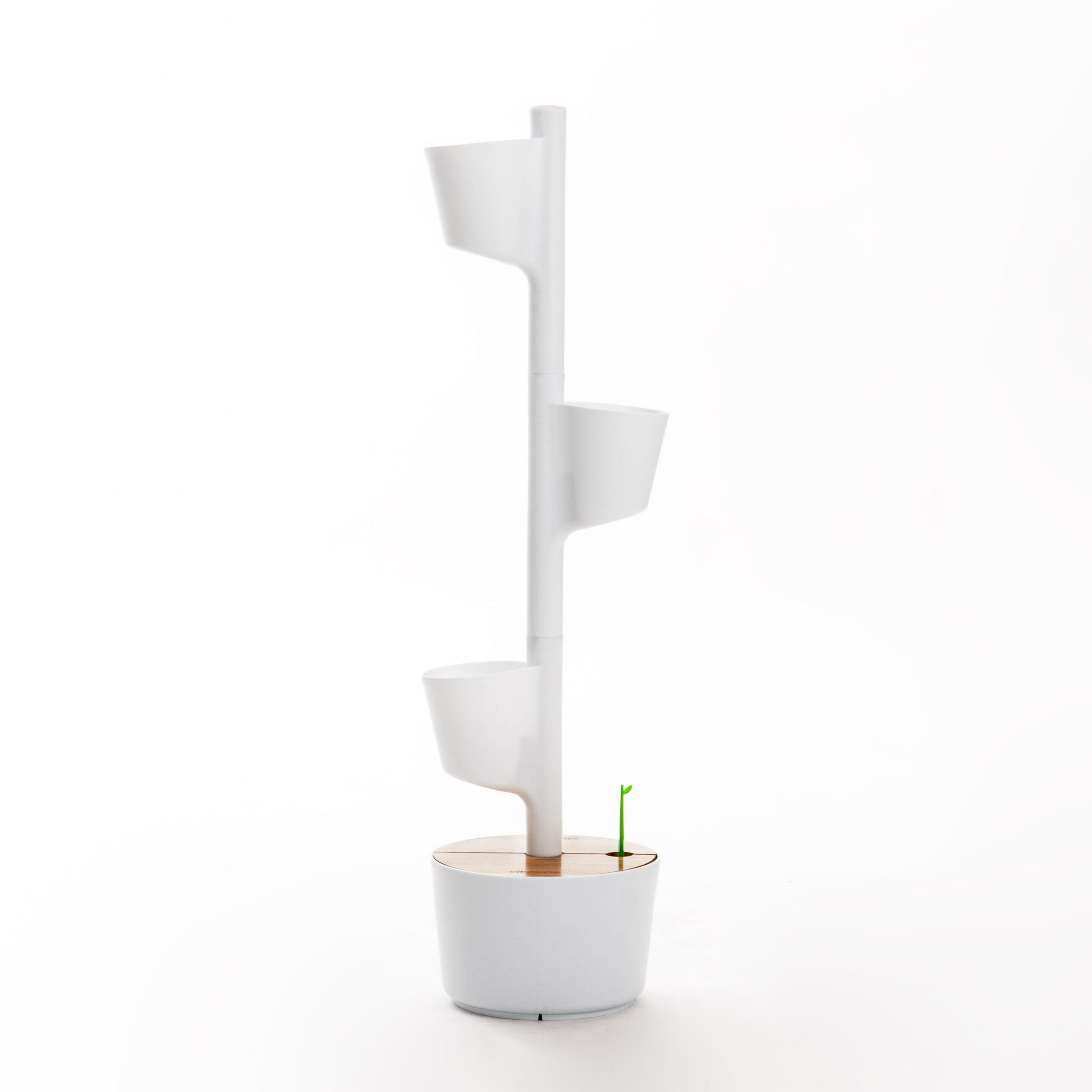 CitySens Vertical Planter – White 3 Pots with Wi-Fi Smart Watering Kit - Image 8