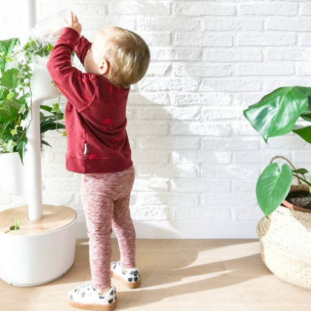 CitySens Vertical Planter – White 3 Pots with Wi-Fi Smart Watering Kit - Image 2