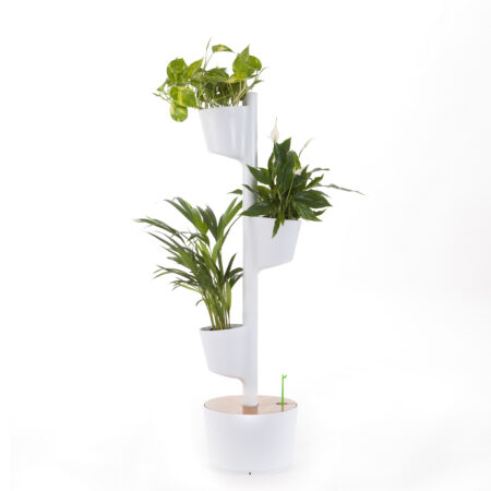 CitySens Vertical Planter – White 3 Pots with Wi-Fi Smart Watering Kit - Image 10