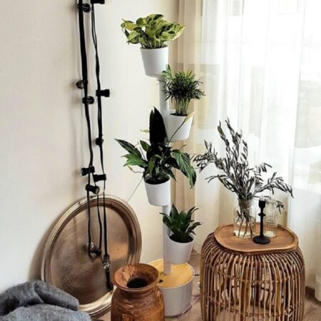 CitySens Vertical Planter – White 4 Pots with Wi-Fi Smart Watering Kit - Image 11