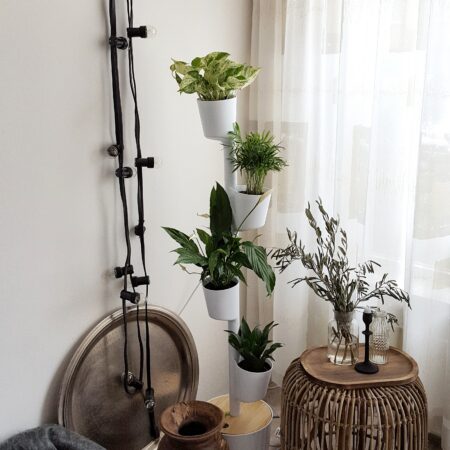 CitySens Vertical Planter – White 4 Pots with Wi-Fi Smart Watering Kit - Image 7